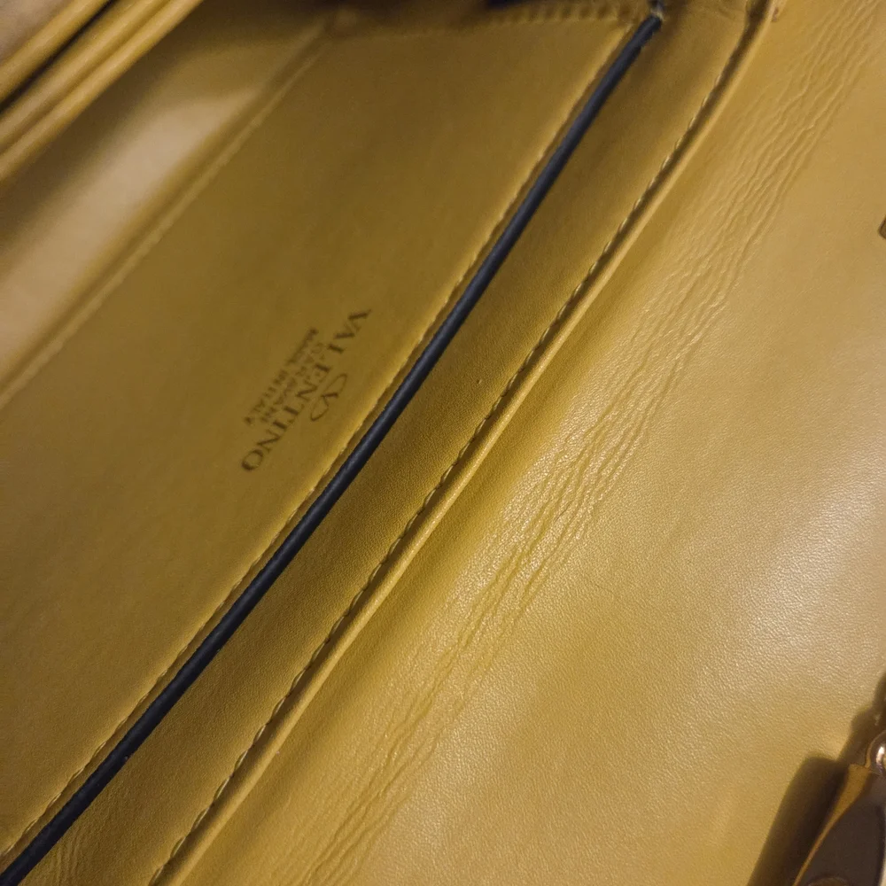 Gold Evening Crossbody Bag with Chain Strap - Picture 8 of 16